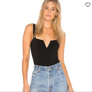 Free People Pippa V-Neck Bodysuit